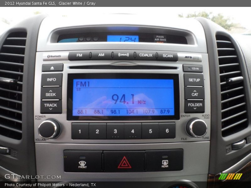 Glacier White / Gray 2012 Hyundai Santa Fe GLS