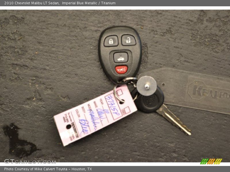 Imperial Blue Metallic / Titanium 2010 Chevrolet Malibu LT Sedan