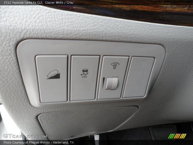 Glacier White / Gray 2012 Hyundai Santa Fe GLS