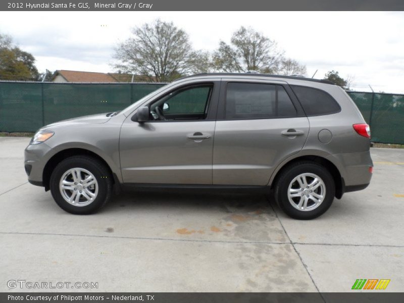 Mineral Gray / Gray 2012 Hyundai Santa Fe GLS