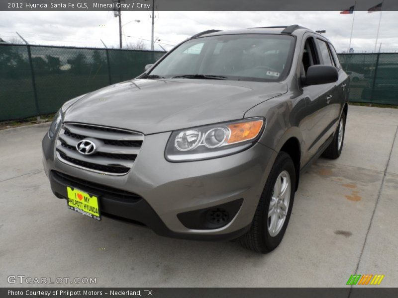 Mineral Gray / Gray 2012 Hyundai Santa Fe GLS