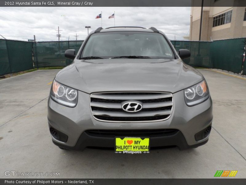 Mineral Gray / Gray 2012 Hyundai Santa Fe GLS