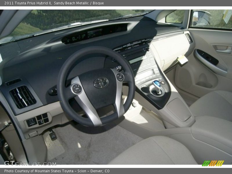 Sandy Beach Metallic / Bisque 2011 Toyota Prius Hybrid II