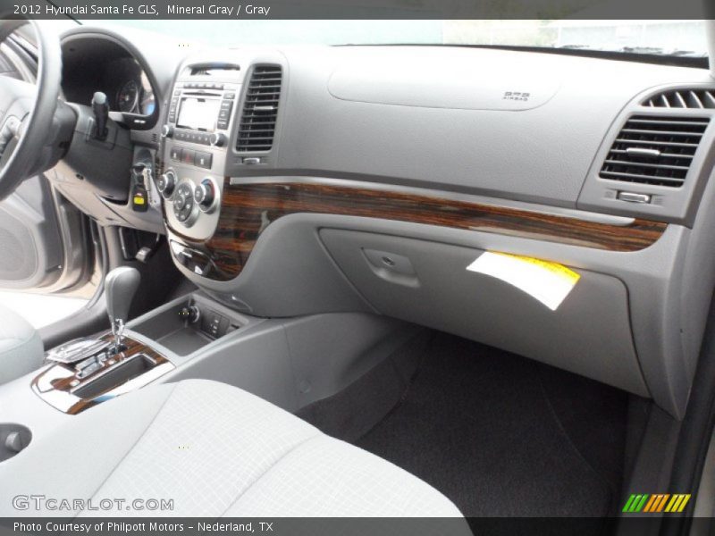 Mineral Gray / Gray 2012 Hyundai Santa Fe GLS