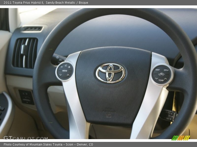 Sandy Beach Metallic / Bisque 2011 Toyota Prius Hybrid II