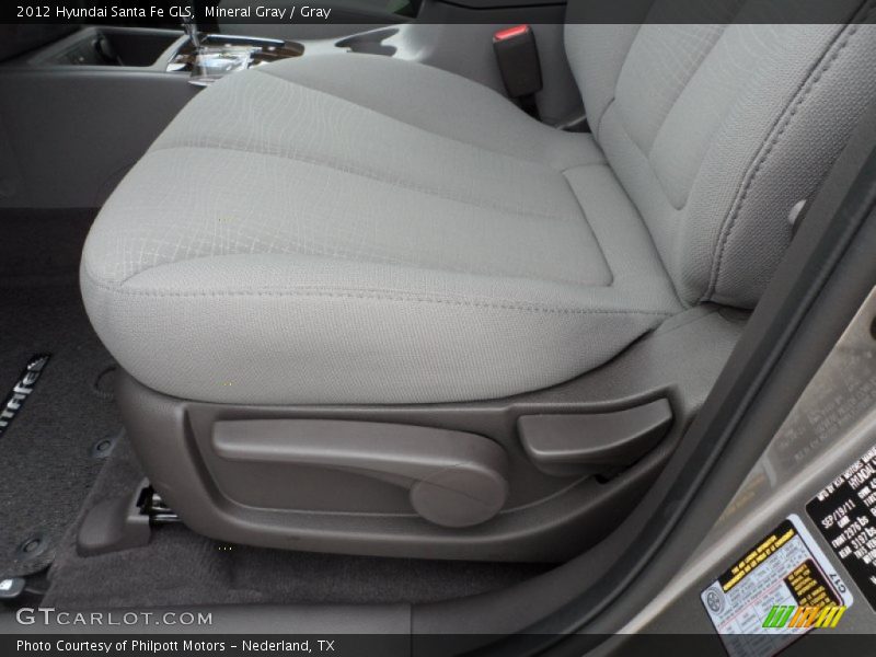 Mineral Gray / Gray 2012 Hyundai Santa Fe GLS