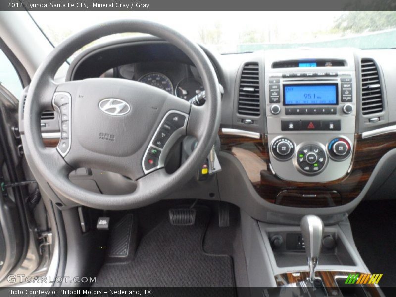 Mineral Gray / Gray 2012 Hyundai Santa Fe GLS