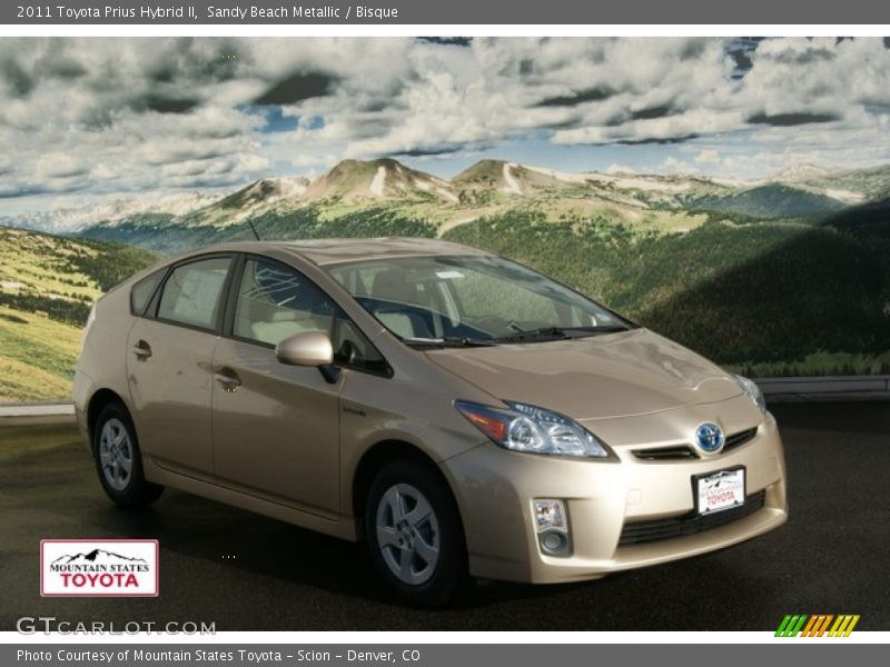 Sandy Beach Metallic / Bisque 2011 Toyota Prius Hybrid II