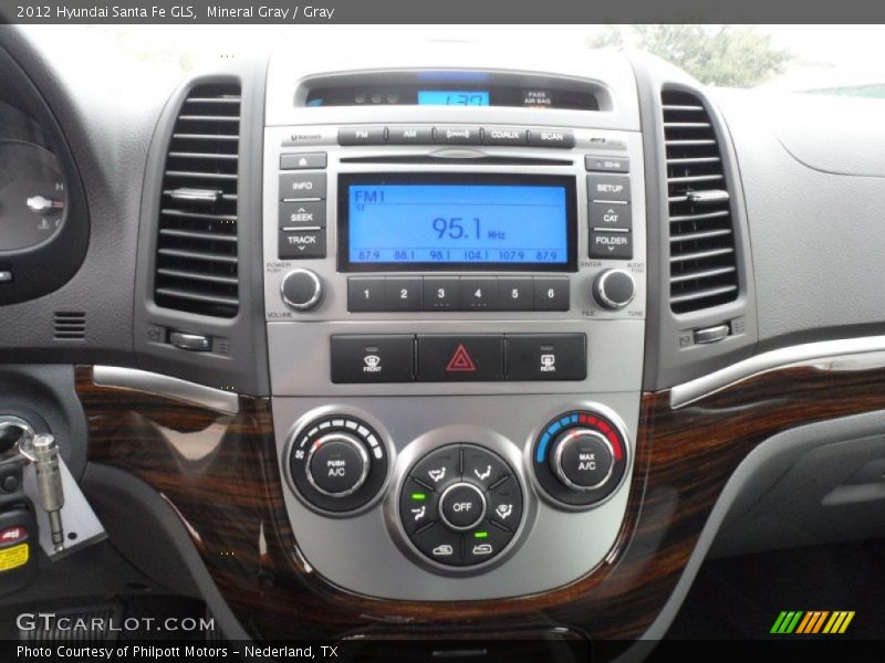 Mineral Gray / Gray 2012 Hyundai Santa Fe GLS