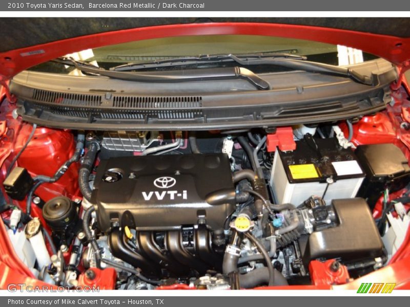 Barcelona Red Metallic / Dark Charcoal 2010 Toyota Yaris Sedan