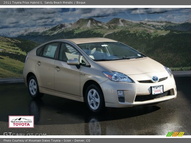 Sandy Beach Metallic / Bisque 2011 Toyota Prius Hybrid II