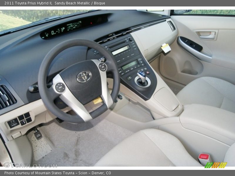 Sandy Beach Metallic / Bisque 2011 Toyota Prius Hybrid II