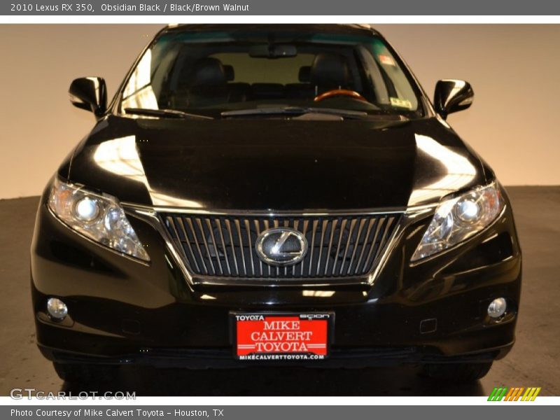 Obsidian Black / Black/Brown Walnut 2010 Lexus RX 350