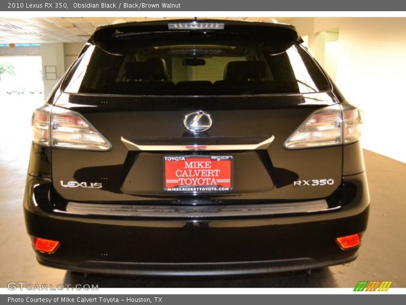 Obsidian Black / Black/Brown Walnut 2010 Lexus RX 350