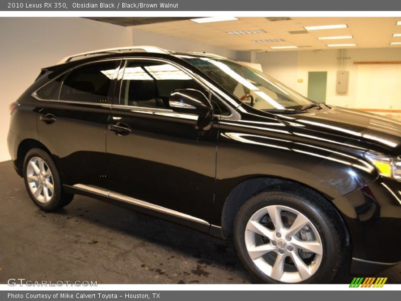 Obsidian Black / Black/Brown Walnut 2010 Lexus RX 350