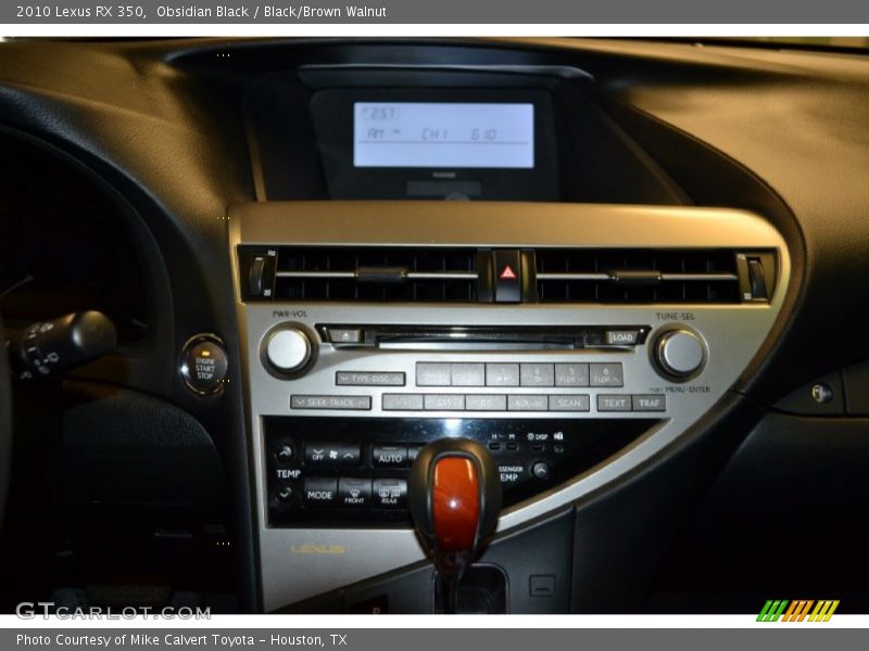 Obsidian Black / Black/Brown Walnut 2010 Lexus RX 350