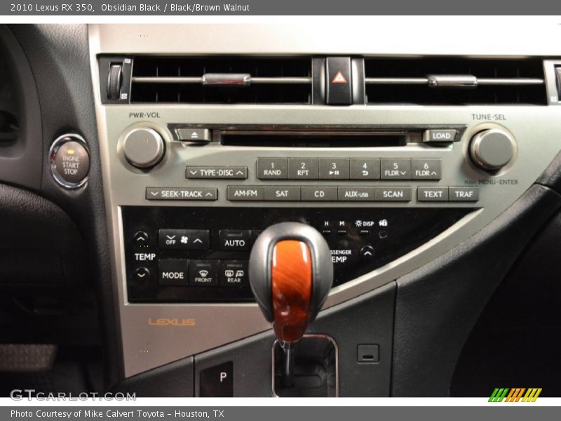 Obsidian Black / Black/Brown Walnut 2010 Lexus RX 350