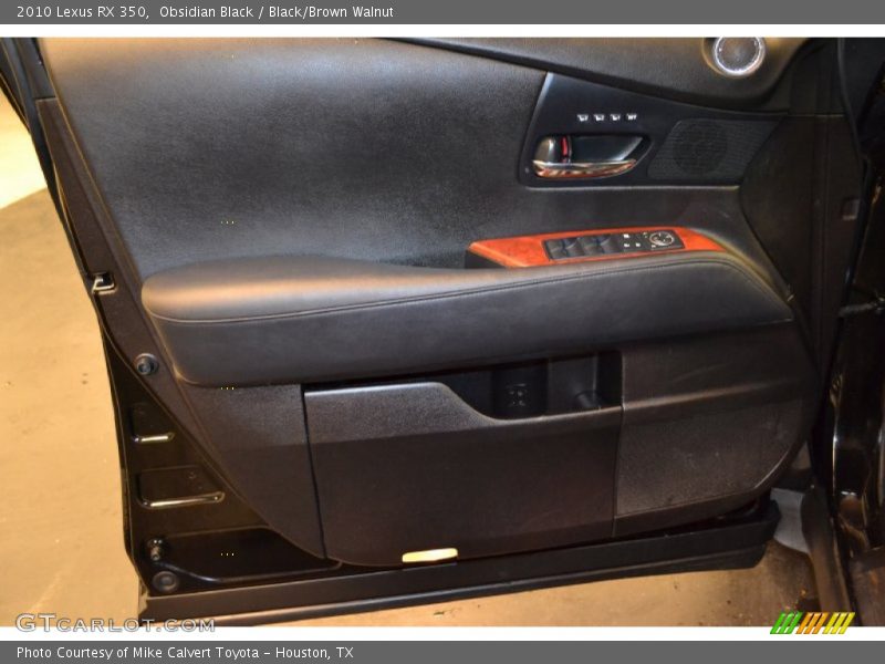 Obsidian Black / Black/Brown Walnut 2010 Lexus RX 350