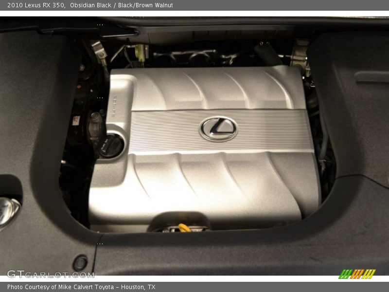 Obsidian Black / Black/Brown Walnut 2010 Lexus RX 350