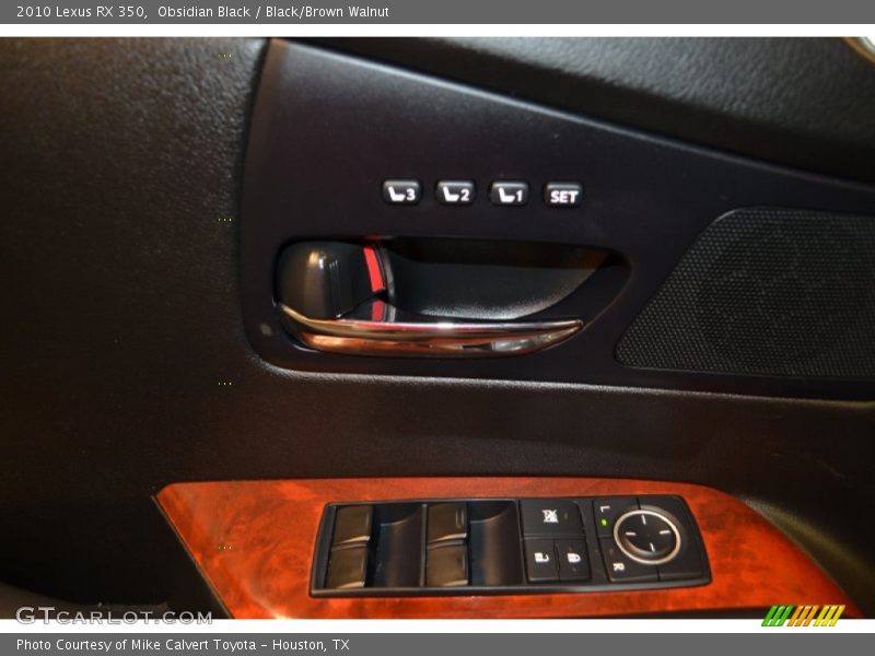 Obsidian Black / Black/Brown Walnut 2010 Lexus RX 350