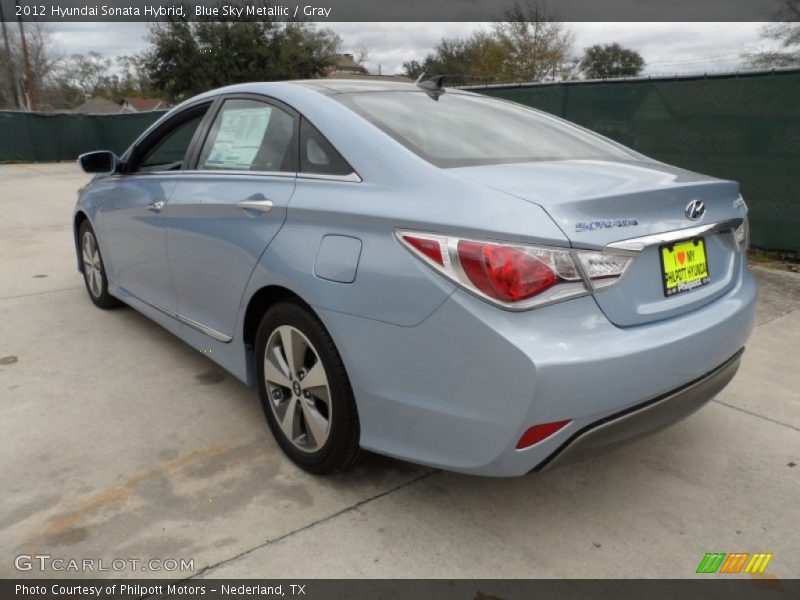 Blue Sky Metallic / Gray 2012 Hyundai Sonata Hybrid
