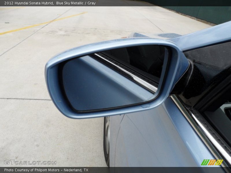 Blue Sky Metallic / Gray 2012 Hyundai Sonata Hybrid