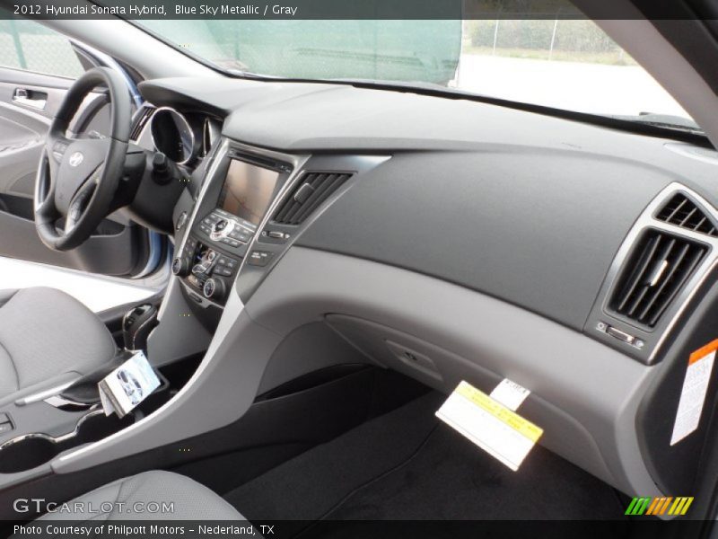 Blue Sky Metallic / Gray 2012 Hyundai Sonata Hybrid