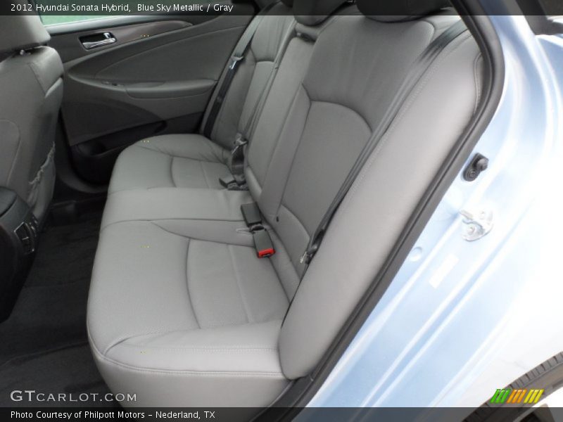 Blue Sky Metallic / Gray 2012 Hyundai Sonata Hybrid