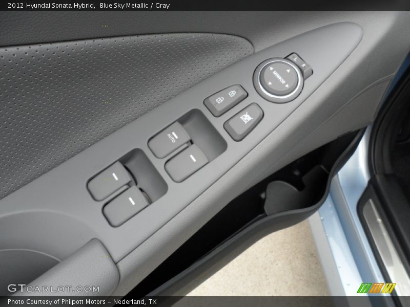 Blue Sky Metallic / Gray 2012 Hyundai Sonata Hybrid