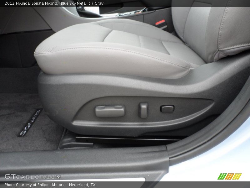 Blue Sky Metallic / Gray 2012 Hyundai Sonata Hybrid