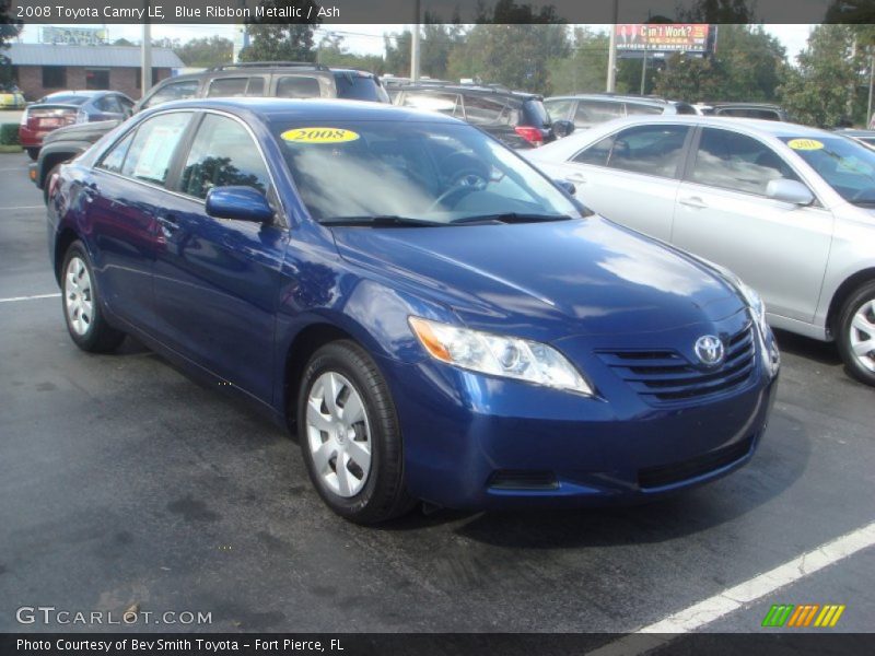 Blue Ribbon Metallic / Ash 2008 Toyota Camry LE