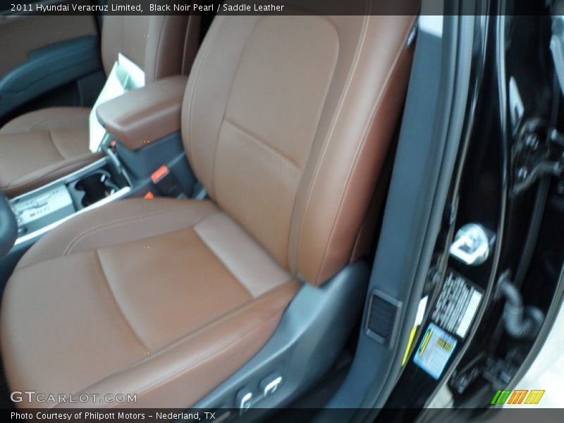 Black Noir Pearl / Saddle Leather 2011 Hyundai Veracruz Limited