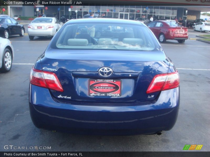 Blue Ribbon Metallic / Ash 2008 Toyota Camry LE