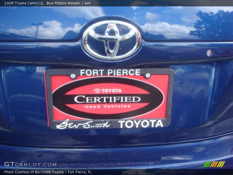 Blue Ribbon Metallic / Ash 2008 Toyota Camry LE
