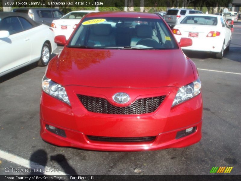 Barcelona Red Metallic / Bisque 2009 Toyota Camry SE