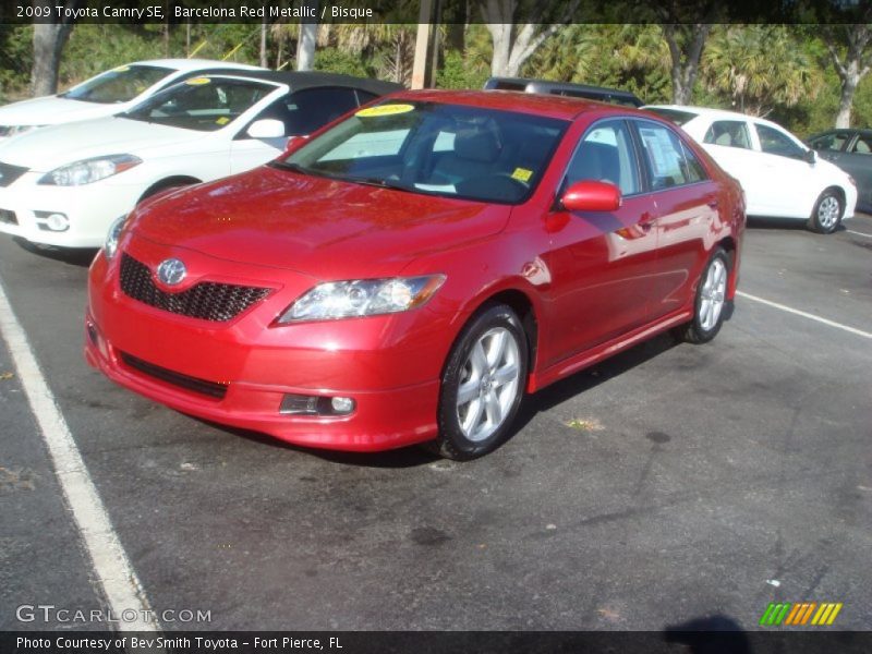 Barcelona Red Metallic / Bisque 2009 Toyota Camry SE
