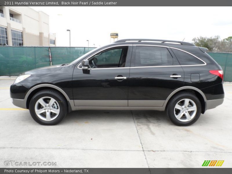 Black Noir Pearl / Saddle Leather 2011 Hyundai Veracruz Limited
