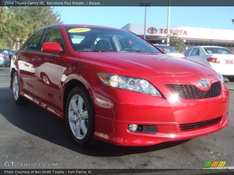 Barcelona Red Metallic / Bisque 2009 Toyota Camry SE