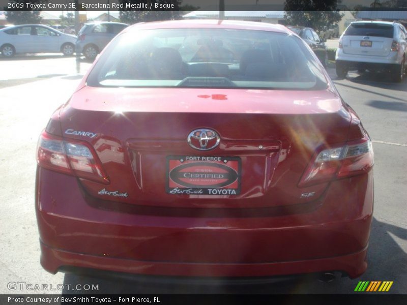Barcelona Red Metallic / Bisque 2009 Toyota Camry SE
