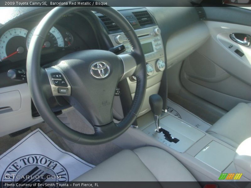 Barcelona Red Metallic / Bisque 2009 Toyota Camry SE