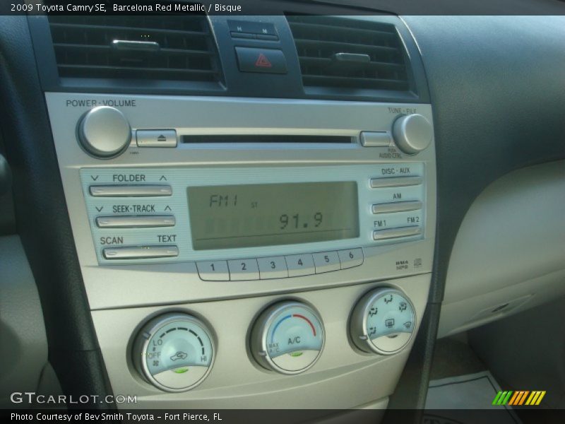 Barcelona Red Metallic / Bisque 2009 Toyota Camry SE