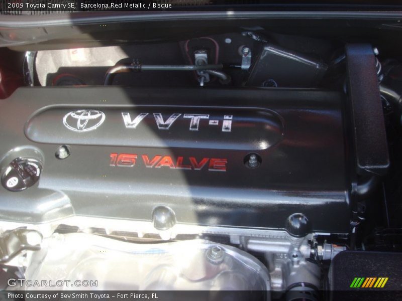 Barcelona Red Metallic / Bisque 2009 Toyota Camry SE