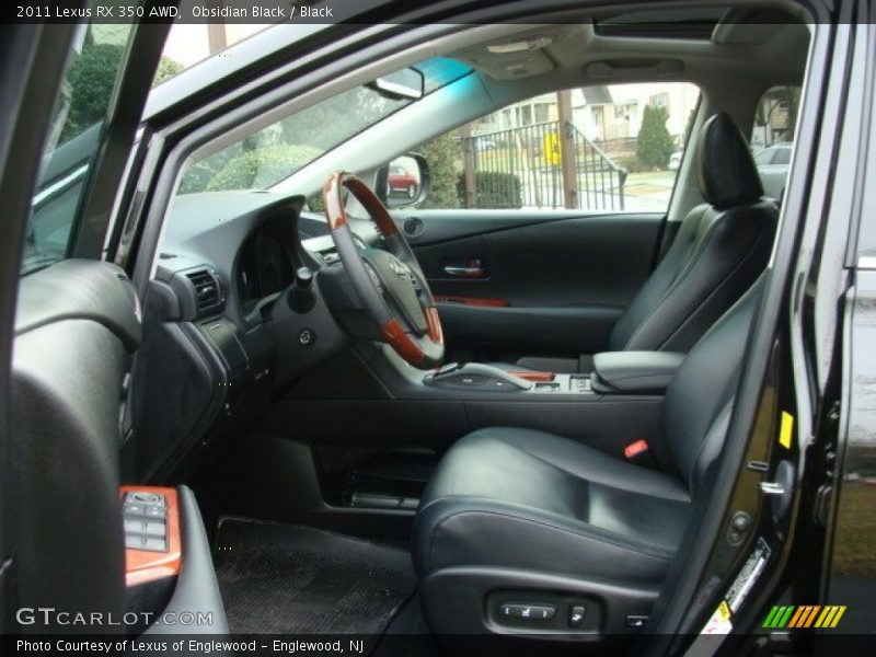 Obsidian Black / Black 2011 Lexus RX 350 AWD