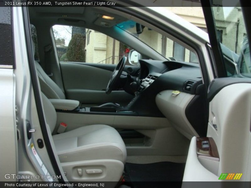 Tungsten Silver Pearl / Light Gray 2011 Lexus RX 350 AWD