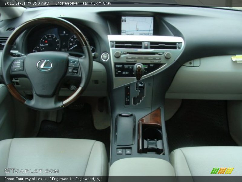 Tungsten Silver Pearl / Light Gray 2011 Lexus RX 350 AWD