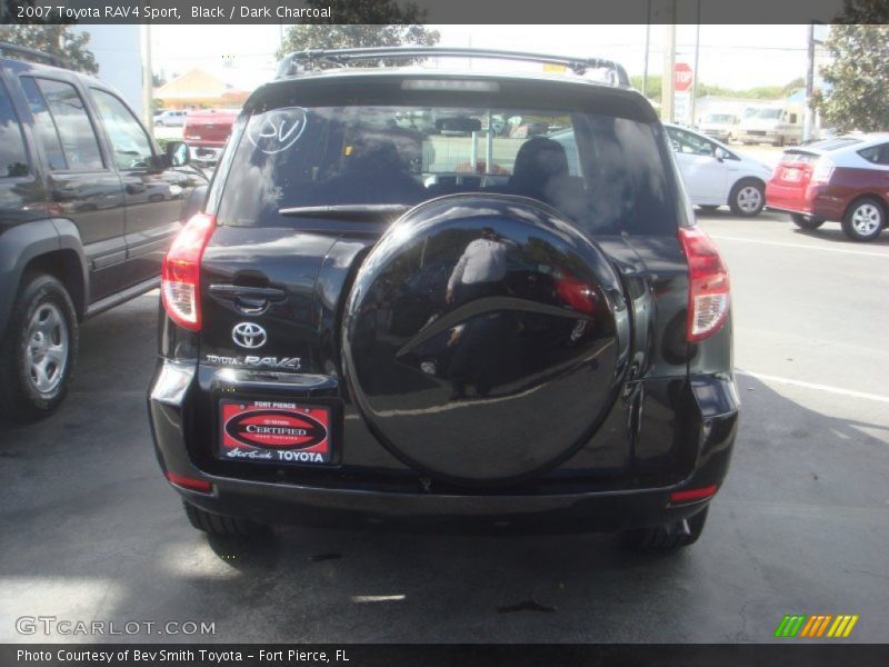 Black / Dark Charcoal 2007 Toyota RAV4 Sport