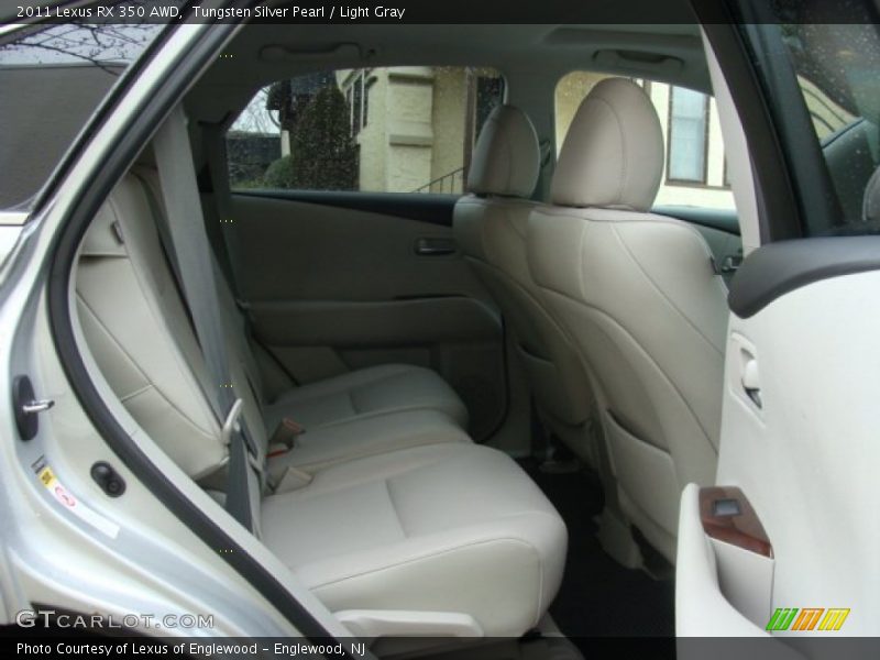 Tungsten Silver Pearl / Light Gray 2011 Lexus RX 350 AWD