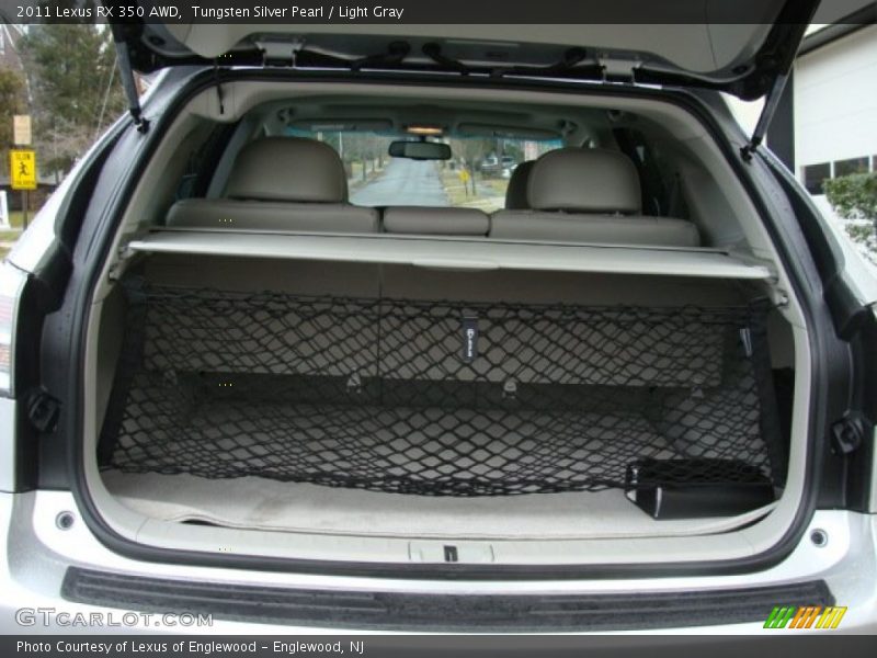 Tungsten Silver Pearl / Light Gray 2011 Lexus RX 350 AWD