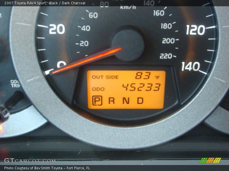 Black / Dark Charcoal 2007 Toyota RAV4 Sport
