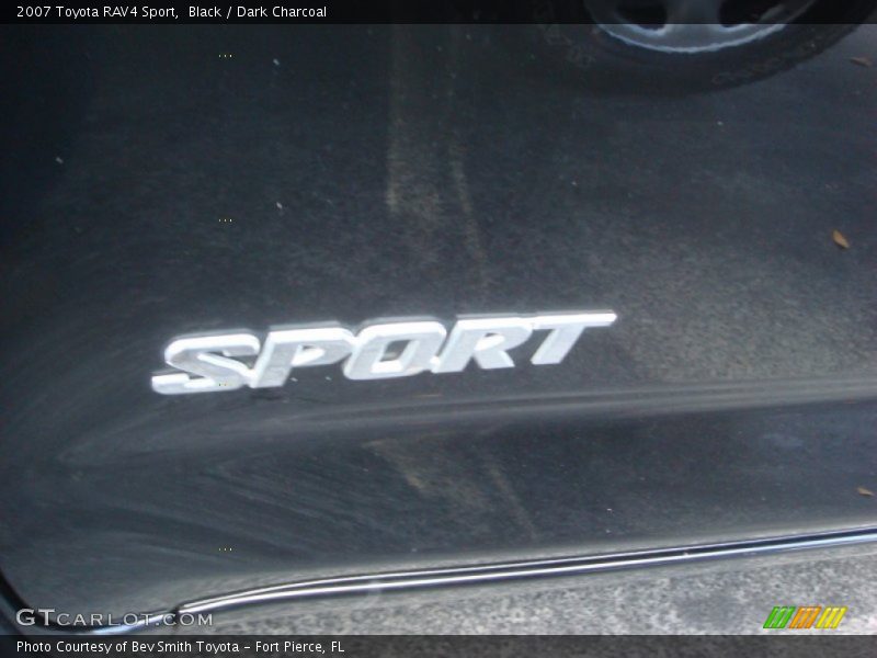 Black / Dark Charcoal 2007 Toyota RAV4 Sport